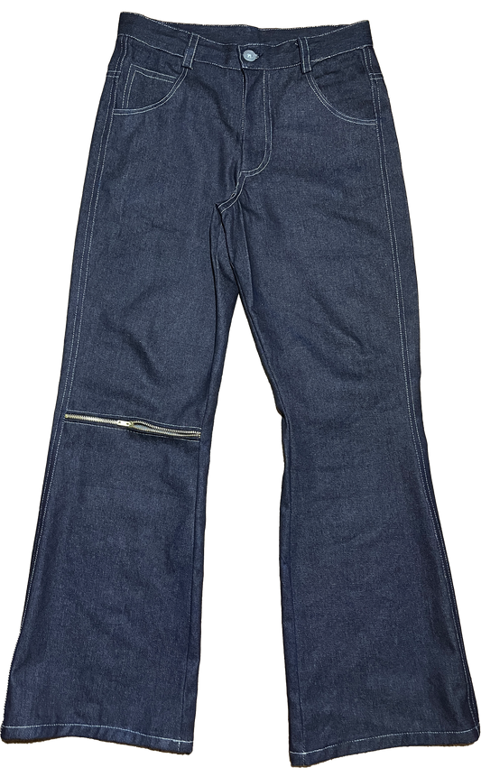 ZIPPER BAGGY FLARES